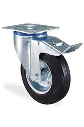 KAMA SERVİS TEKERİ FRENLİ  DÖNER 100 MM